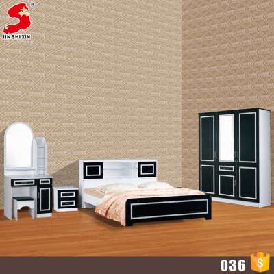 2017 New design household furniture customized modern MDF wood bedroom furniture set