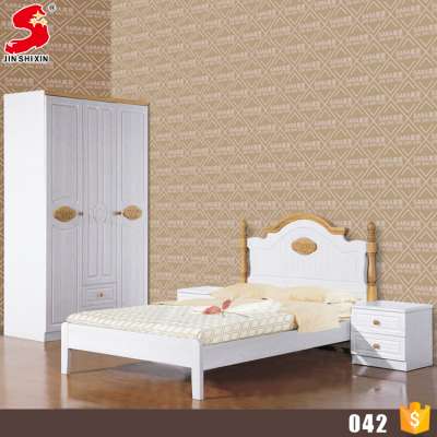 Simple design custom made wooden bed room furniture European style bedroom set