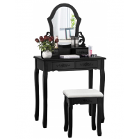 Dressing table solid wood makeup Antoinette bench set bedroom with mirror